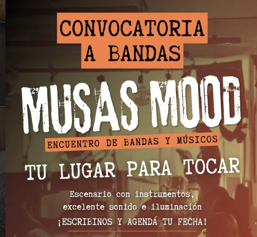 convocatoria a bandas en escobar MUSAS MOOD